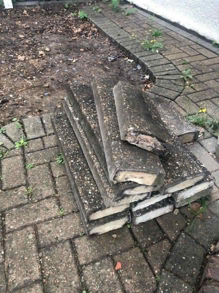 Photo of free 11 concrete coping stones (Tonbridge) #1