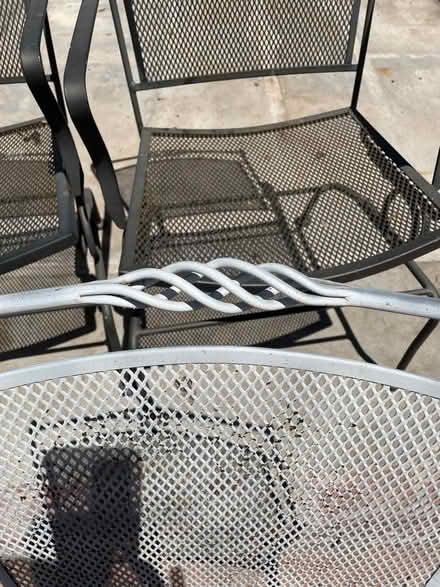 Photo of free Metal outdoor chairs (Beachwood Canyon) #2