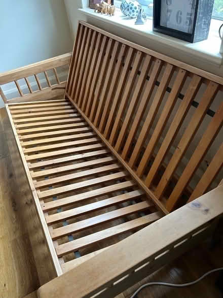 Photo of free Double wooden futon bed (Matlock DE4) #1