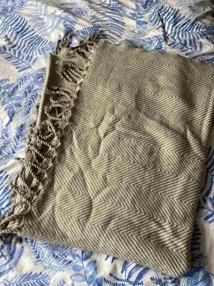 Photo of free Grey throw blanket (Dean Court OX2) #1