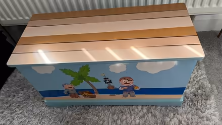 Photo of free Wooden toy box (Wythenshawe M22) #1