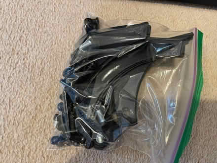 Photo of free Shelving unit, black, wood (Oxley Park MK4) #1