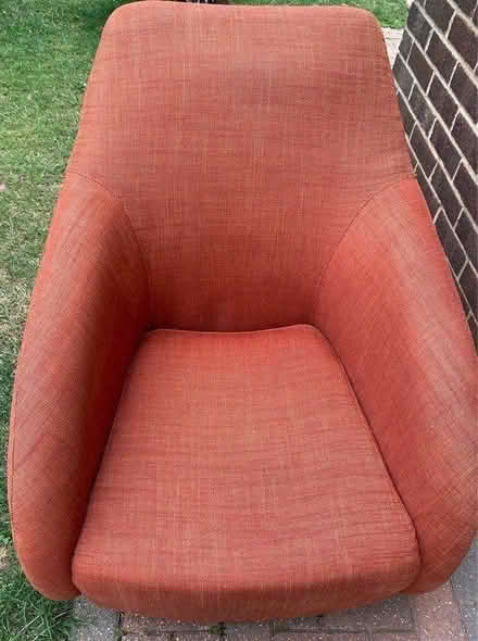 Photo of free Burnt orange coloured bucket chair (PO13 Gosport) #1