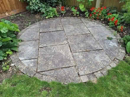 Photo of free Circular patio paving (GL50) #1