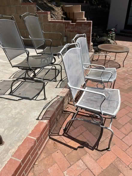 Photo of free Metal outdoor chairs (Beachwood Canyon) #3