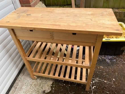 Photo of free IKEA wooden serving trolley (Eynsford DA4) #1