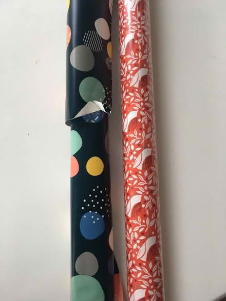 Photo of free Two rolls of John Lewis wrapping paper (Berrylands KT5) #1