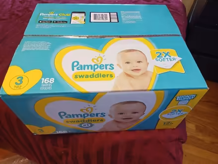 Photo of free Full unused box of size 3 diapers (Aspen Hill) #1