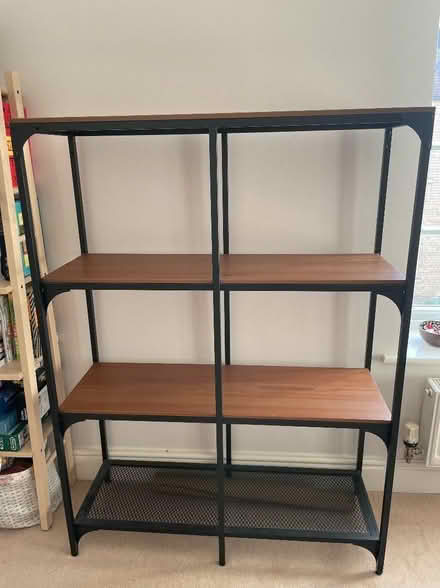 Photo of free Shelving unit, black, wood (Oxley Park MK4) #3