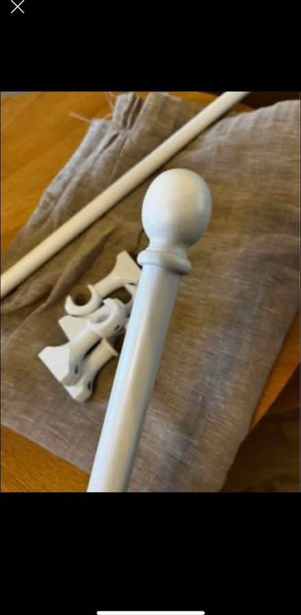 Photo of free Sheer curtains with curtain pole (E6) #2