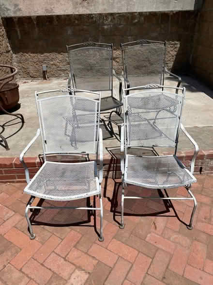 Photo of free Metal outdoor chairs (Beachwood Canyon) #1
