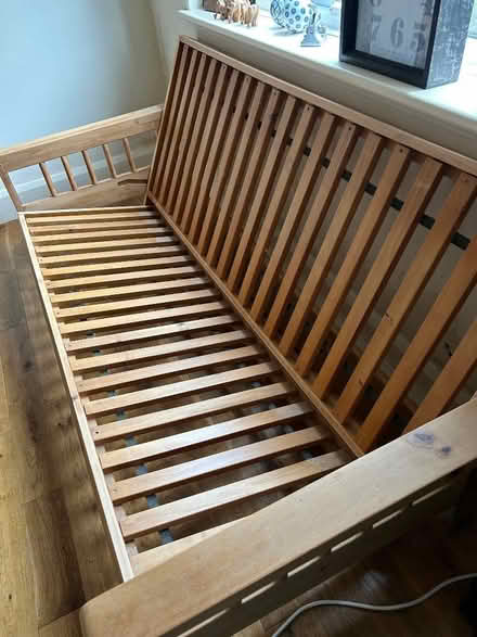 Photo of free Double wooden futon bed (Matlock DE4) #2