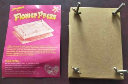 Photo of free Flower press with instructions (Prittlewell SS2) #1
