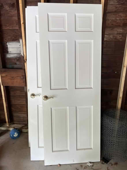 Photo of free Four 30" x 79.5" white doors (near Bishop School) #1