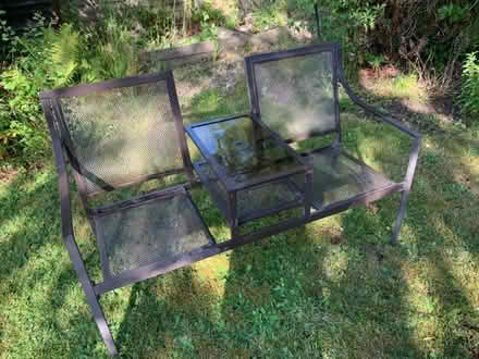 Photo of free Garden double chair bench metal (GU51) #1