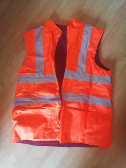 Photo of free Hi vis sleeveless fleece reversible jacket (Ashton upon Mersey M33) #1