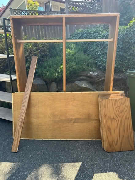 Photo of free Wood closet shelf unit (North Seattle (Wedgwood)) #2