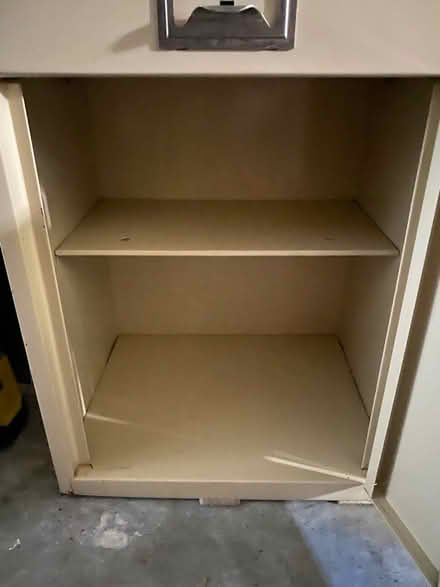 Photo of free Odd size beige file cabinet (Greenwood) #3