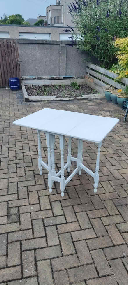 Photo of free Collapsible white table. First to collect can have it (Goldenacre EH3) #2