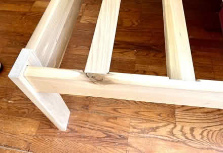 Photo of free twin solid-wood bed frame (1 of 2) (Palo Alto near Hoover Park) #2