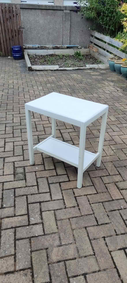 Photo of free White table stand. First to collect can have it. (Goldenacre EH3) #1