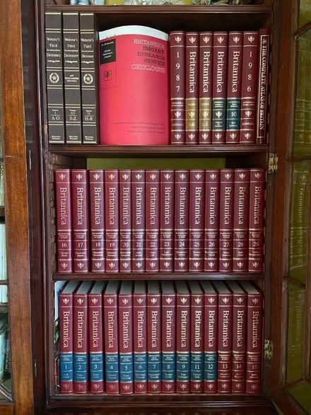 Photo of free Encyclopaedia Britannica set, with Websters Dictionaries (St. John's Wood NW8) #1