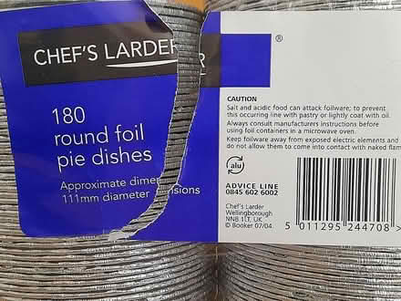 Photo of free Round Foil Pie Dishes (West Cheshunt) #2