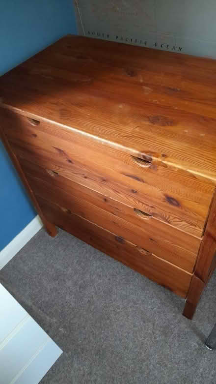 Photo of free Pine chest of drawers (Littleover, Derby) #2