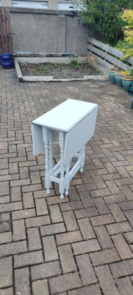 Photo of free Collapsible white table. First to collect can have it (Goldenacre EH3) #1