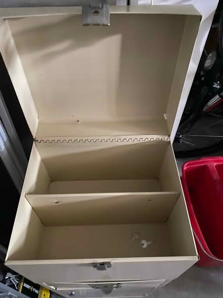 Photo of free Odd size beige file cabinet (Greenwood) #1