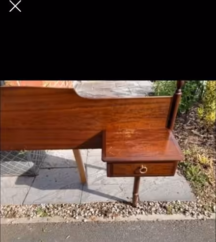 Photo of free Teak head board and drawers (Loughborough) #4