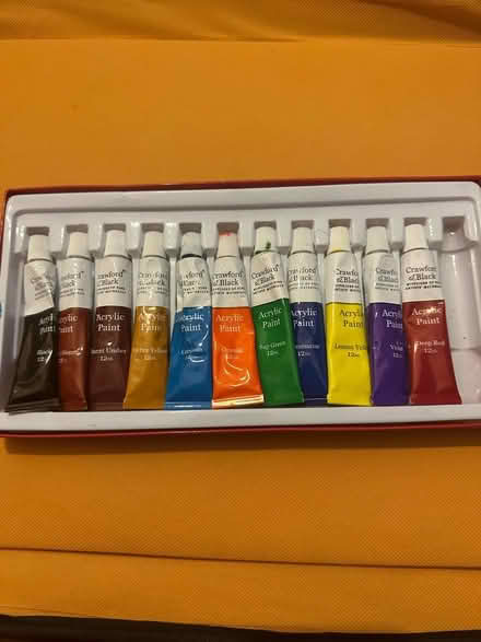 Photo of free Acrylic paint & Brushes (Whalley Range) #2