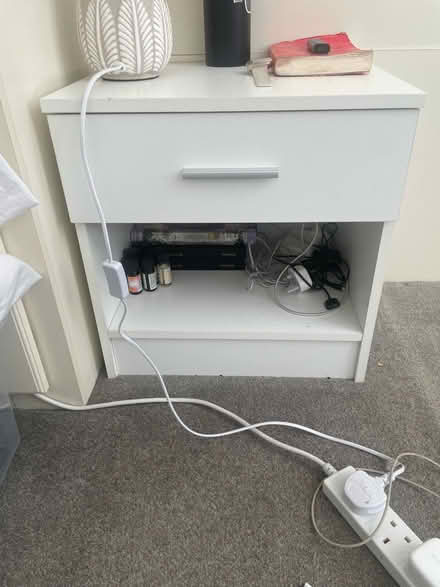 Photo of free White bedside table (Purley) #1