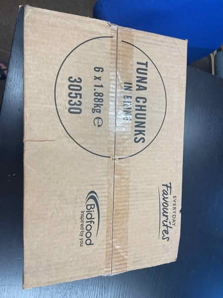 Photo of free 6 large tins of tuna 1.88KG each (NW11) #1