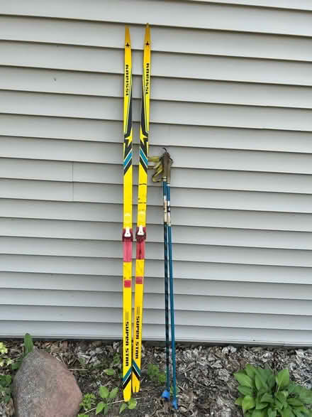Photo of free Cross country skis and poles (Libertyville, IL) #1