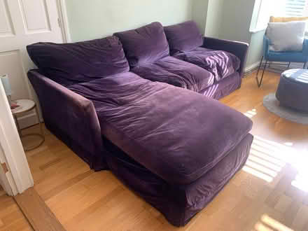 Photo of free 4 seater sofa with chaise (RH) (Knebworth, SG3) #1