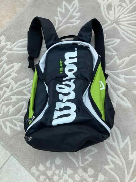 Photo of free Wilson rucksack - green black white (Wheelock CW11) #1