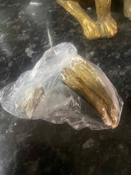 Photo of free Gold resin hare broken ear (Hillmorton CV22) #3