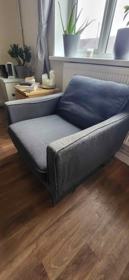 Photo of free Grey armchair (Methyr Tydfil CF48) #2