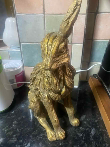 Photo of free Gold resin hare broken ear (Hillmorton CV22) #4