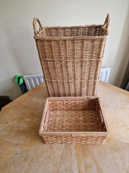 Photo of free Pair of wicker baskets (Cherry Willingham LN3) #1