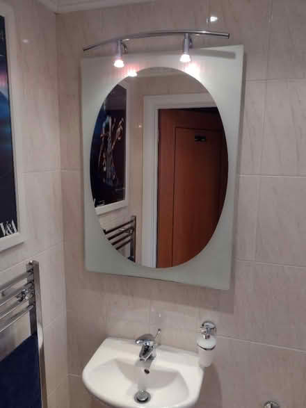 Photo of free Bathroom/Cloakroom mirror with lights (Stratford-upon-Avon CV37) #1