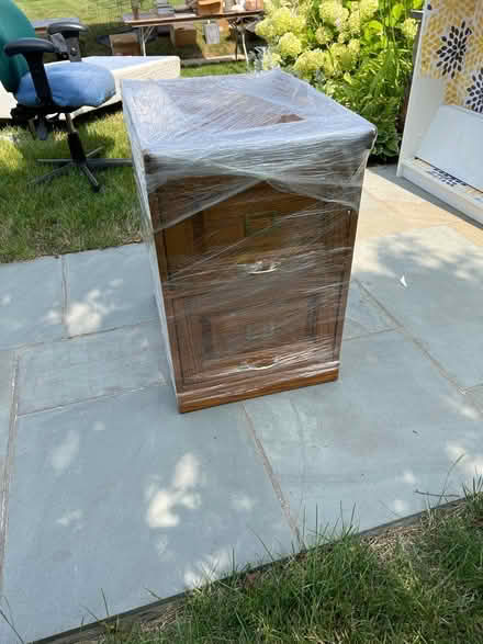Photo of free 2 drawer Oak file cabinet (Norwalk) #2