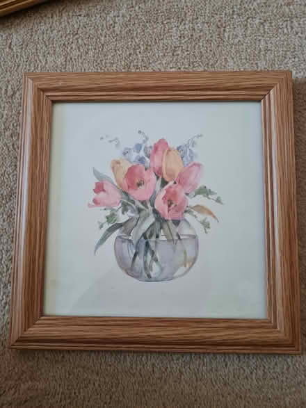 Photo of free Small framed flower paintings (Reigate, RH2 9) #2