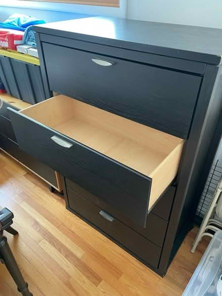 Photo of free Dark brown wood dresser (Roselle Rd & 390) #2