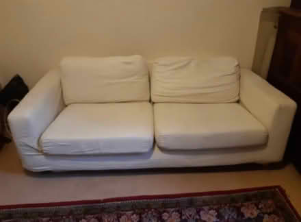 Photo of free Comfy white sofa (Archway N19) #1