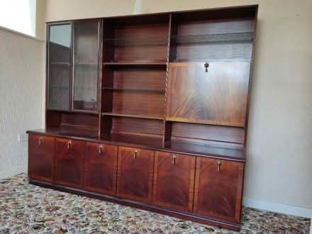 Photo of free Large dark wood wall unit (Hainford NR10) #1