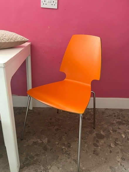 Photo of free Two orange ikea chairs (G41) #2