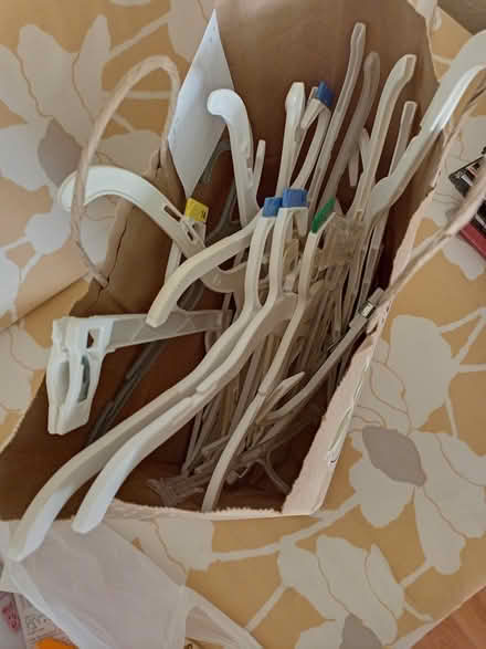 Photo of free plastic clothes hangers (Haverford, PA 19041) #1