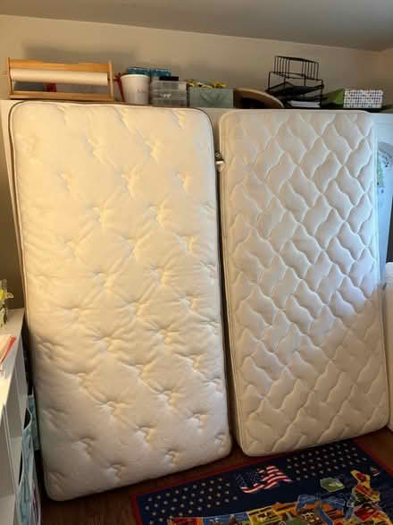 Photo of free 2 Twin Spring Coil Mattresses (Bowie H Section) #1